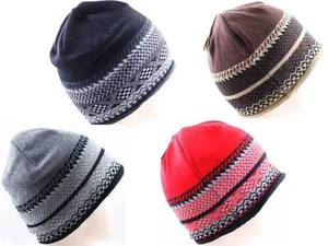 AA902: 1 Pieza Gorro de Invierno Tejido Sombrero Liso Gorra 2 Capas Auriculares Premium - Imagen 1 de 6