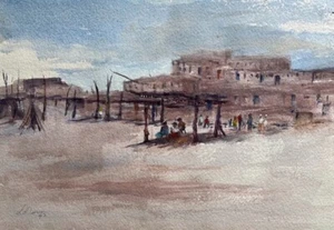L. DUNOR MOROCCAN WC "SIDI KAOUKI BEACH MOROCCO" 1992 - Picture 1 of 5