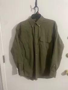 Browning Men's M Padded Shoulder Vented Shooting Hunting Shirt Olive PreOwned - Picture 1 of 8