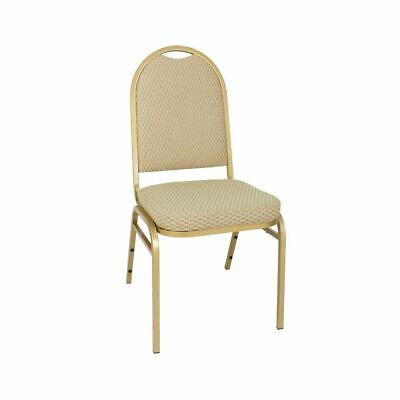 Bolero Steel Banqueting Chairs With Neutral Cloth And Steel Frame Pack Of 4 • 215.98£