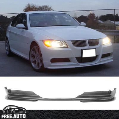 Front Bumper Lip Unpainted For 05-08 BMW E90 3-Series 4Dr Mtec&M-Sport EURO - PU - Image 1 of 4