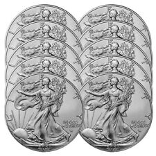 Lot of 10 - 2023 $1 American Silver Eagle 1 oz BU