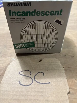 NOS SYLVANIA 5001 LUZ DE CABEZA DE LUZ DE CARRETERA INCANDESCENTE 12 voltios base de 2 clavijas Foto 1 de 2