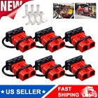 8x Red Battery Quick Connect Disconnect Winch Plug Connector Kit 8-10 gauge USA