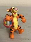 WINNIE THE POOH TIGER HOLDING BASKET OF EGGS 3” ACTION FIGURE TOY (PRE-OWNED)