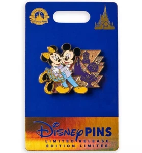 Disney WDW 50th Anniversary Mickey and Minnie 4 Parks Limited Release Pin NEU - Bild 1 von 2