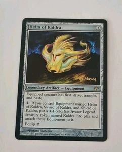 MTG Helm Of Kaldra PreRelease Foil Dated Fifth Dawn - Picture 1 of 2