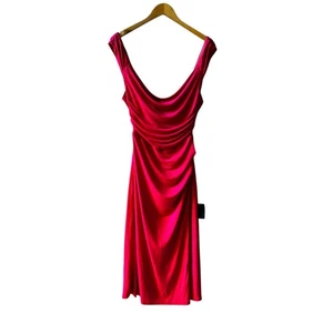 Abito Lulus effetto impeccabile rosa caldo scollo cappuccio taglia M Medium nuovo con etichetta - Foto 1 di 6