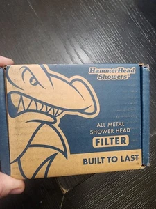 Hammerkopf Brausen Ganzmetall Inline Duschkopffilter Silber NEU HOC-INL-MB - Bild 1 von 7
