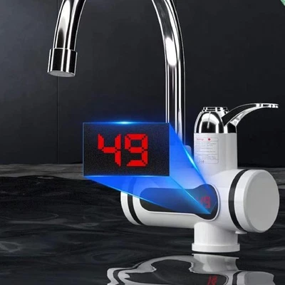 360° Kitchen Electric Heater Instant LED Faucet Home Hot Water Tap Fast Heat UK - Image 1 of 4