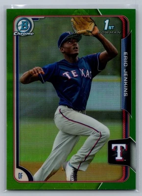 Eric Jenkins 2015 Bowman Chrome 1st Bowman Green /99 #165 - Image 1 of 2