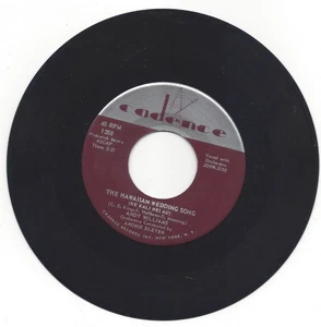 ANDY WILLIAMS, "THE HAWAIIAN WEDDING SONG" - Picture 1 of 2