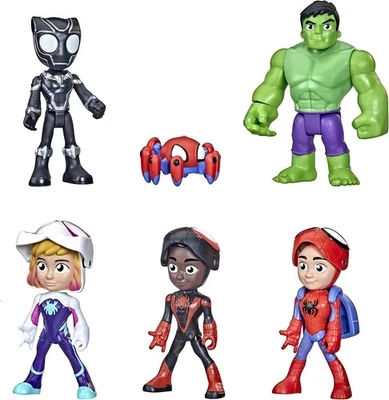 Spidey and His Amazing Friends Marvel Hero Reveal Multipack con Máscara-Juguetes Flip Up Foto 1 de 3