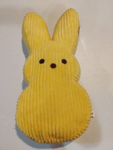 Peeps by Dandee 16 inch Corduroy Plush 2024 Yellow Bunny Rabbit - Picture 1 of 4
