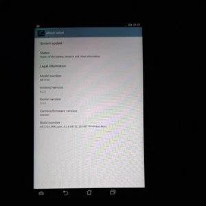 Asus Memo Pad 7 ME173X HD 7" Black Blue Back Android Tablet 1gb Ram 16gb Hdd - Picture 1 of 5