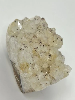 Snowy Citrine Crystal Natural Geode Standing Cluster Abundance Money Manifesting - Image 1 of 4