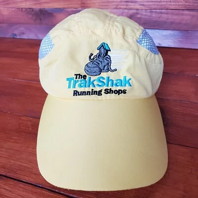 Sombrero para Correr 5 Paneles Adulto Trak Shak Ventilado Rastreador Amarillo Ajustable Correr Foto 1 de 4