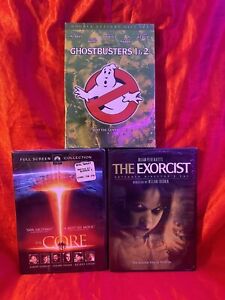 Lot Of 3 UNOPENED DVD VINTAGE CLASSICS! Ghostbusters 1 & 2, Exorcist (Dir.Cut)..