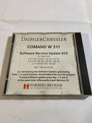 MERCEDES CD SERVIZIO SOFTWARE OEM W211589062200 - Immagine 1 di 4