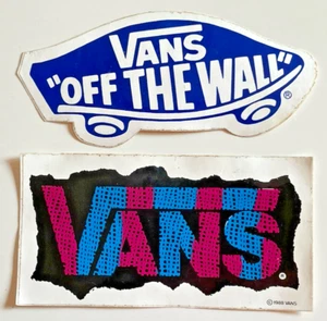 Vans Off The Wall Vintage '88 90s 6" STICKERS Orange CA Skateboard GB Skateboarding - Bild 1 von 6