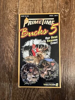 PRIME TIME BUCKS 5 - OUR BEST BUCK SEASON EVER VHS (2001) DEER HUNTING FREE SHIP - Image 1 of 3