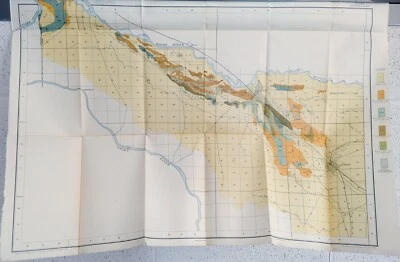 Antique 1901 Map Caldwell Idaho Area Nampa Roswell Notus Snake River #17108 - Image 1 of 4