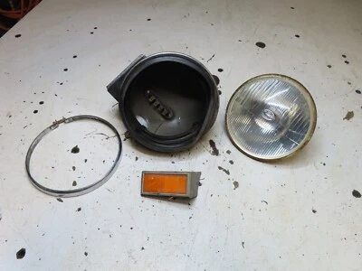 1973 AMF Harley Davidson SS Sprint SS-350 Headlight & Bucket - Image 1 of 4