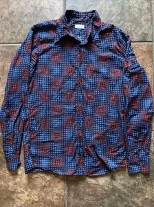 Dries Van Noten Verner Panton Plaid Shirt Disco APC Agnes Comme Des Psychedelic - Picture 1 of 3