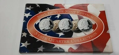 2003-D State Quarters 5 Coin Set 50 States Program-BU in Plastic Case - Image 1 of 4