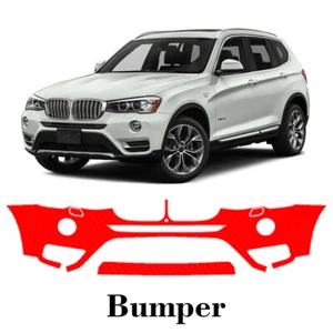 Front bumper PreCut PPF Paint Protection Film For BMW X3 2015-2017 - Picture 1 of 6