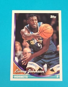 1993-94 Topps #223 Larry Johnson Charlotte Hornets BASKETBALL Card 3B - Picture 1 of 2