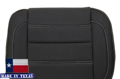 Cubierta de asiento de vinilo negra inferior para conductor o pasajero GMC Sierra Denali 14-18 Foto 1 de 4