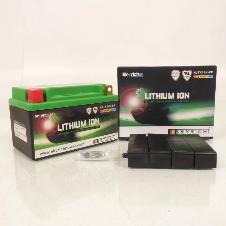 Batterie Lithium Skyrich pour Moto Husqvarna 900 Nuda 2012 YTX14-BS / HJTX14H-FP - Photo 1/3