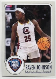 PROMO INSERT CARD-WOMEN'S BASKETBALL-NCAA-RAVEN JOHNSON-SOUTH CAROLINA-WNBA - Picture 1 of 2