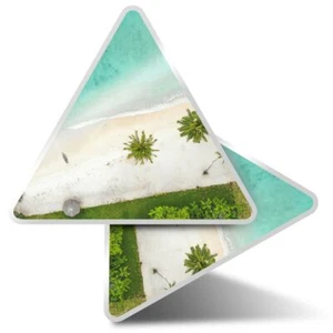 2 x Triangle Stickers 10 cm - Tropical Beach Vanuatu Holiday Diving  #24332 - Zdjęcie 1 z 9