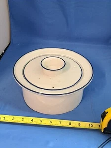 (20005) Dansk Blue And White Covered Oven Safe Dish - Picture 1 of 6