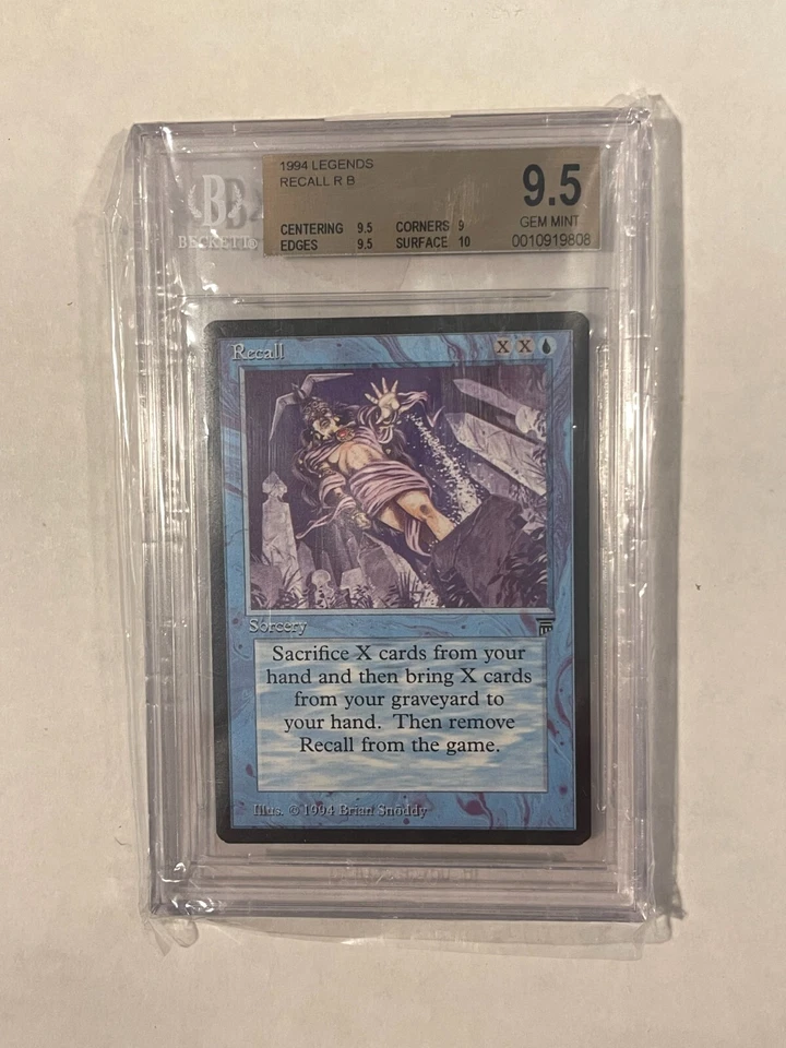 Recall Legends BGS 9.5  MTG Magic the Gathering TRUE 9.5 look at the card - Image 1 of 1