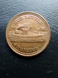 1863 BÜRGERKRIEGSMARKE. UNSER KLEINER MONITOR. UNZIRKULIERT. HOHER NEUWERTIGER ZUSTAND.!!! - Bild 1 von 17