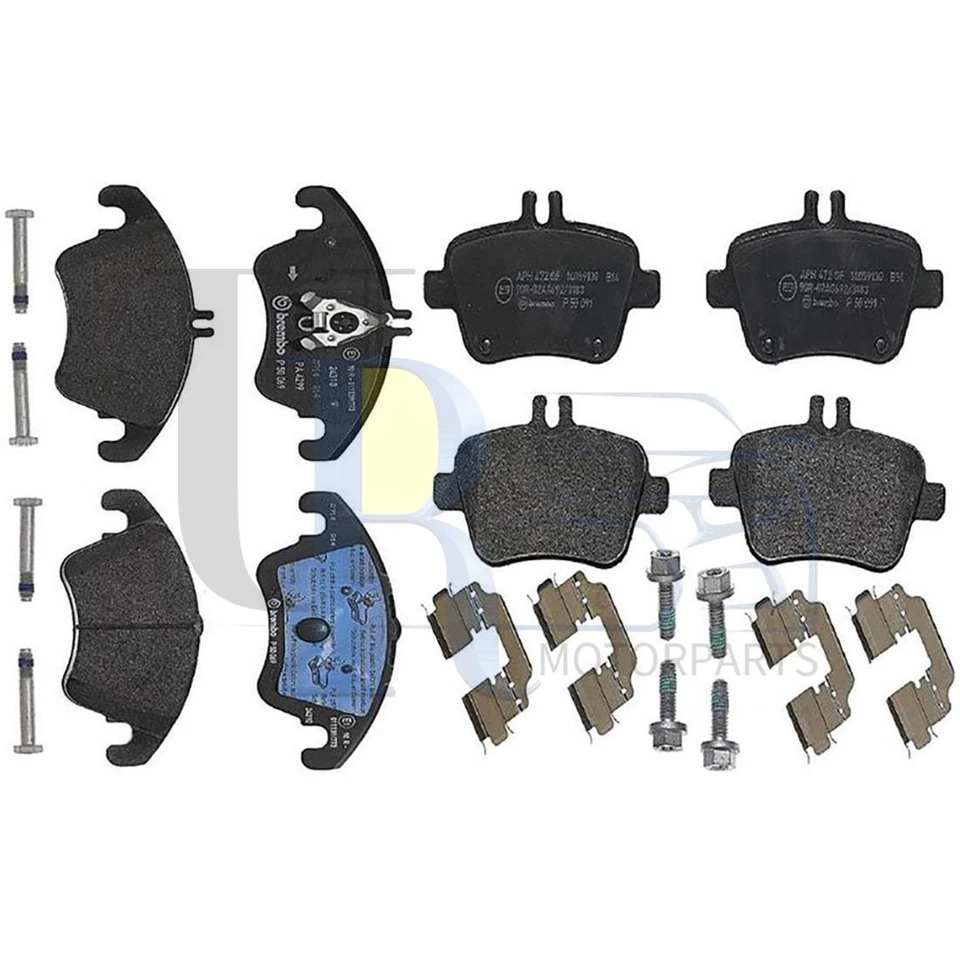 Brembo 2pcs Front Rear Disc Brake Pad Set for Mercedes-Benz SLC300 2017-2018 - Изображение 1 из 1