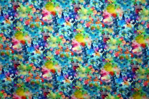 A YEAR OF ART FLORAL ALLOVER PRINT FROM IN THE BEGINNING - 100% COTTON FABRIC - Picture 1 of 3