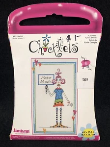 Janlynn Chicklets Motor Mouth  #019-0426 Counted Cross Stitch Kit in Box - Picture 1 of 2