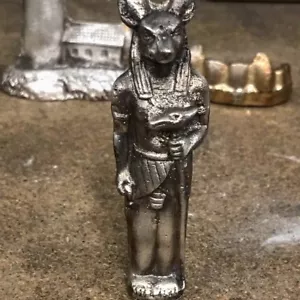 2.35 tr/oz MK BarZ  3D ANUBIS Statue .999 Fine Silver Statue - Picture 1 of 3