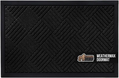 GORILLA GRIP 100% Waterproof All-Season WeatherMax Doormat, 23x35, Durable...  - Image 1 of 4