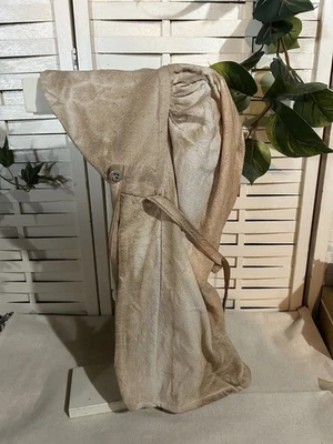 tea stained primitive Prairie Homestead bonnet prairie Woven osnaberg - Image 1 of 2