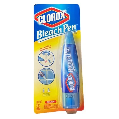 Clorox отбеливатель ручка гель для белых двойной наконечник 2 унц 2002 снят с производства  - Изображение 1 из 3