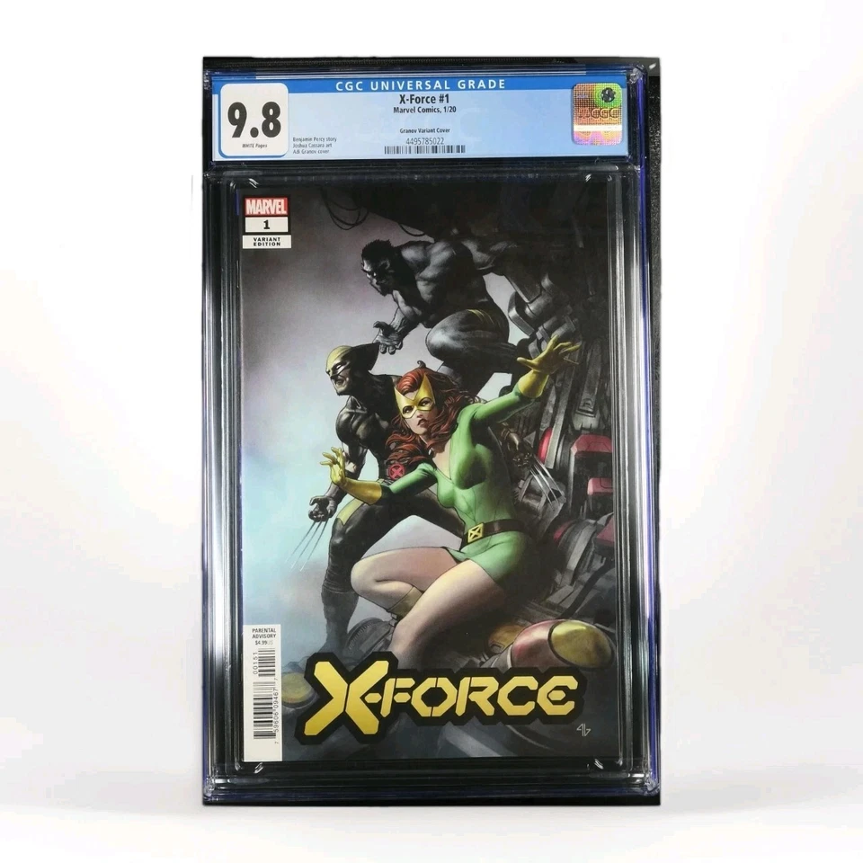 X-Force #1 CGC 9.8 Granov Variante 1:50 Wolverine X-Men Phoenix Marvel Comic 2020 Foto 1 de 2
