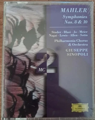MAHLER Symphonies 8 & 10 Deutsche Grammophon 2 cassette set Sinopoli rare rfvd3 - Image 1 of 2
