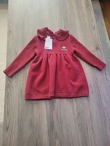 Paddington Bear Girls Maroon Sweater Dress. Size 2T. H&M. - Picture 1 of 11