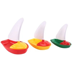 3Pcs Bath Boat Toy Plastic Sailboats Toys Bathtub Sailing Boat Toys for1115 - Imagen 1 de 7