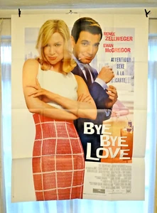 Original French film poster Bye Bye Love Ewan McGregor Renee Zellweger 2003 art - Picture 1 of 5